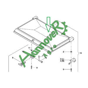 Кришка бункера добрив Optima Kverneland AC821781 (АС821781)
